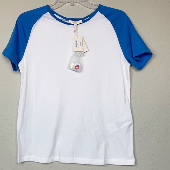 Maje 2020talon t-shirt with contrasting sleeves - Picture 2 of 11